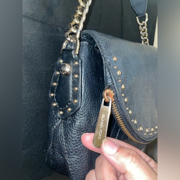 Michael Kors Aria Studded Medium Convertible Purse - Picture 6 of 13